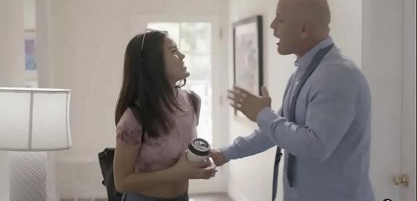  Stepdaughter wets herself when lectured by stepdad